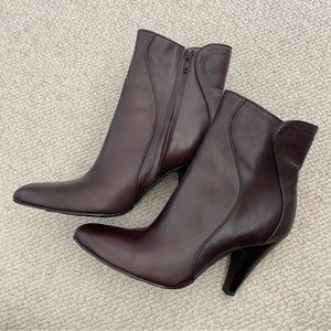 Nine West brown leather boots